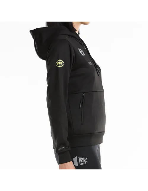 Sudadera Bullpadel Leste Negro Mujer | Ofertas de pádel